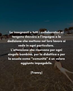 💬 Cosa dicono di noi… 🤍

Essere una scuola significa anche essere una comunità: un luogo dove bambini, famiglie e insegnanti crescono insieme, ogni giorno. Grazie per queste parole che ci riempiono il cuore. ✨

Scopri di più sulla nostra scuola:
🔗 scuolaschuster.it